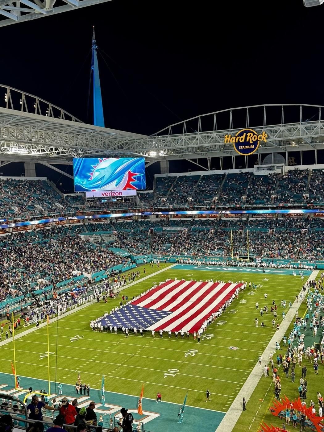 Hard Rock Stadium, Miami Dolphins gegen Baltimore Ravens