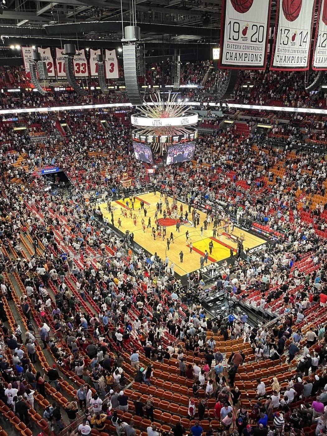 Jubel nach dem Sieg der Miami Heat
