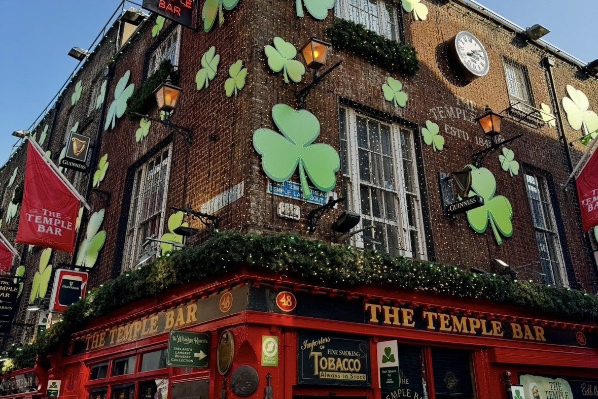 Temple Bar, Dublin, bei Nacht