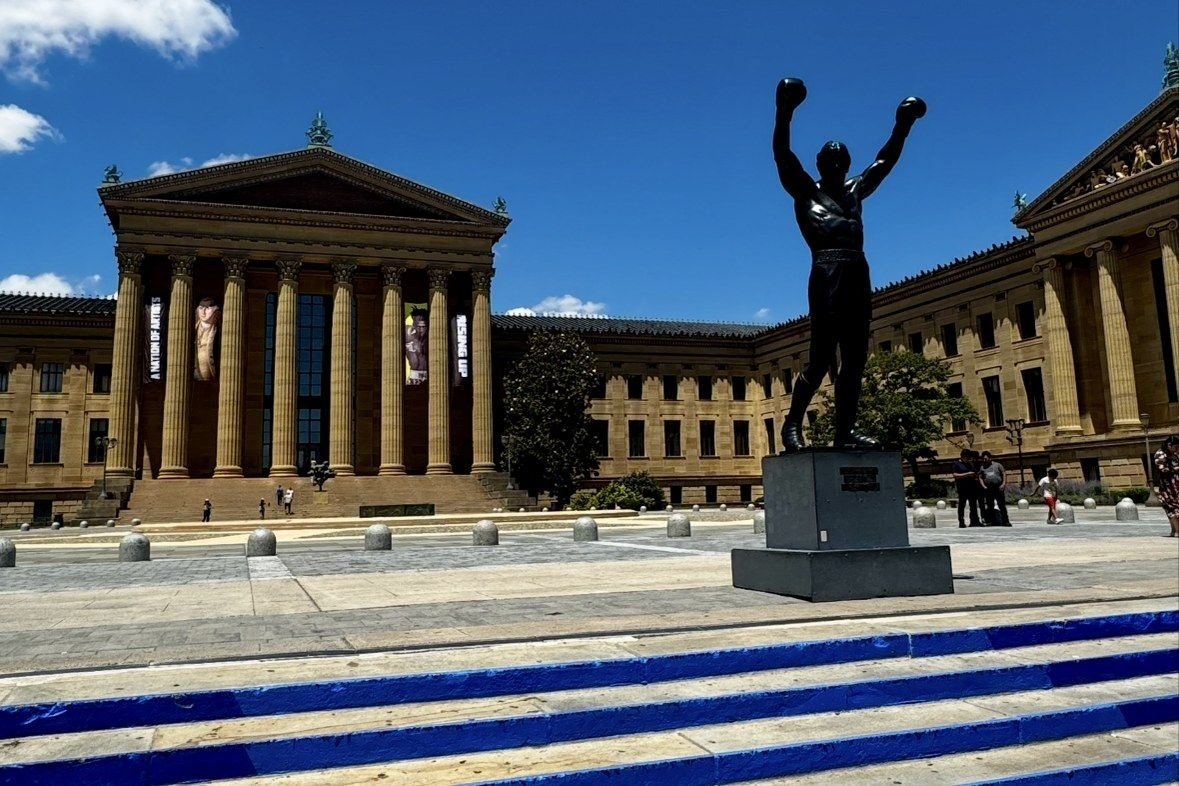 Rocky-Statue vor dem Philadelphia Museum of Art