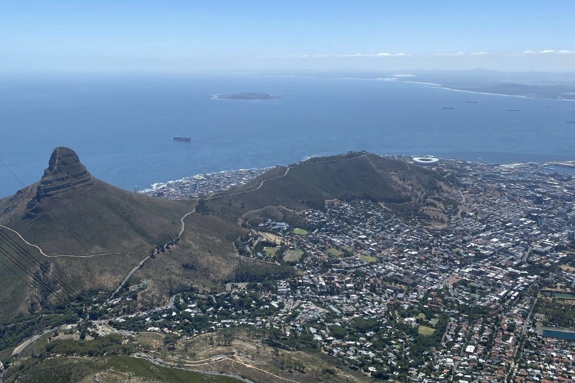 Tafelberg und Kapstadt von oben